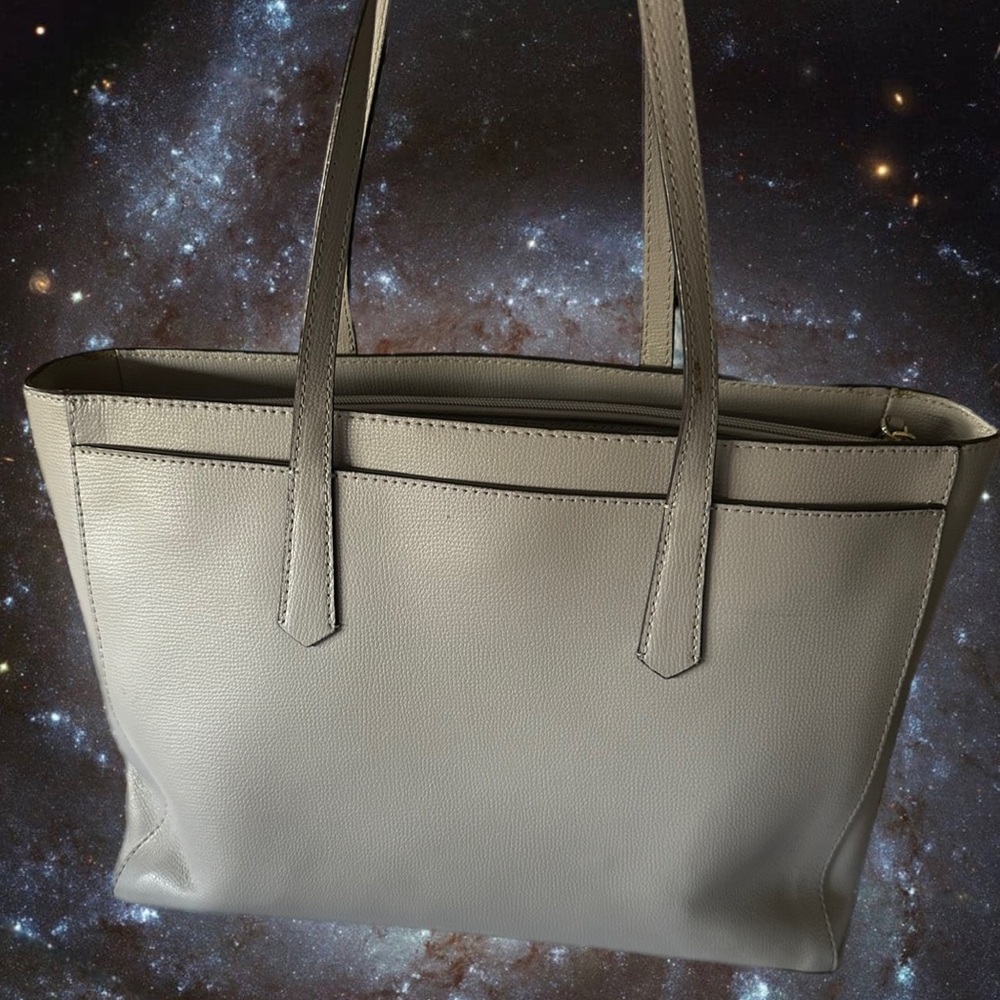 Kate Spade Gray Molly Large Work Leather Tote - Picture 13 of 15